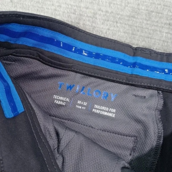 Twillory Performance Pants Mens 30x32 Black Trim Fit - Picture 9 of 10